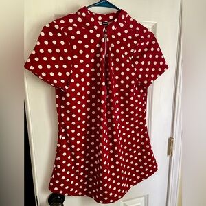 SHEIN short sleeve zip up top